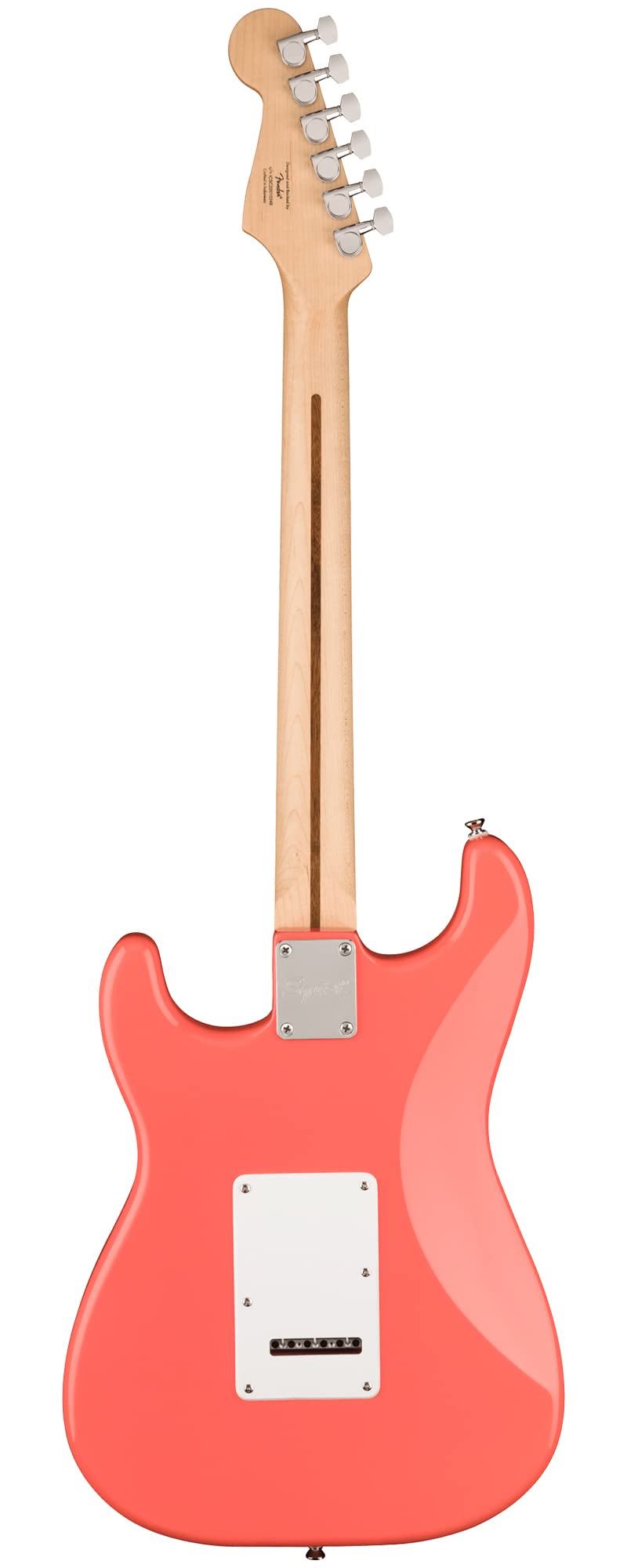 Fender Squier Sonic Stratocaster HSS - Tahititan Coral Bundle with Tuner, Strap, Picks, and Austin Bazaar Guitar DVD