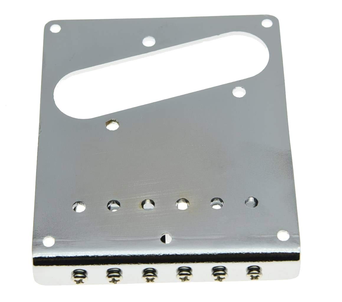KAISH Chrome Tele Single Coil Bridge Guitar Bridge for Telecaster/Tele Guitar