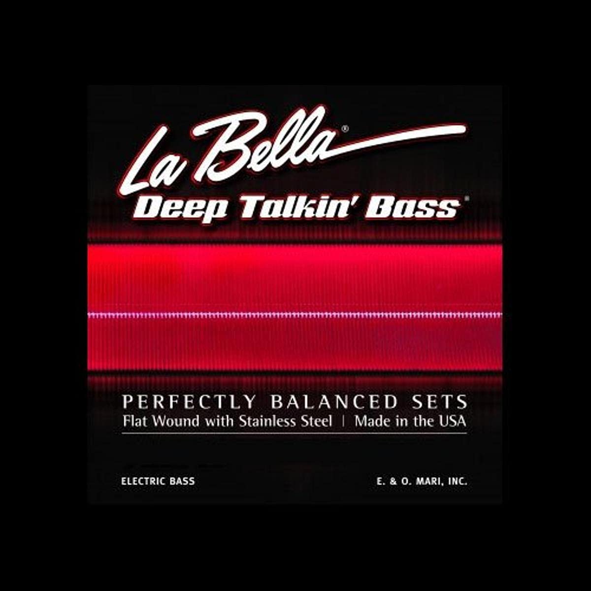 La Bella 760N-B Black Nylon Tape, 5-String - 60-135