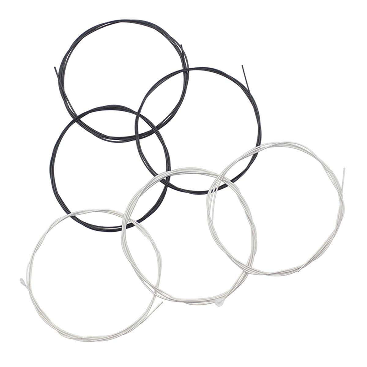 JYsun Classical Guitar Strings 3 full sets with Black Nylon for E-1st B-2nd G-3rd and Nylon Core Silver-Plated Copper Wound for