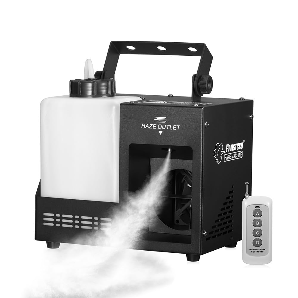 Haze Machine, Continuous Fog Machine With Wireless Remote Timer And Dmx, Enhances The Light Show, Perfect For Dj Clubs, Stages,