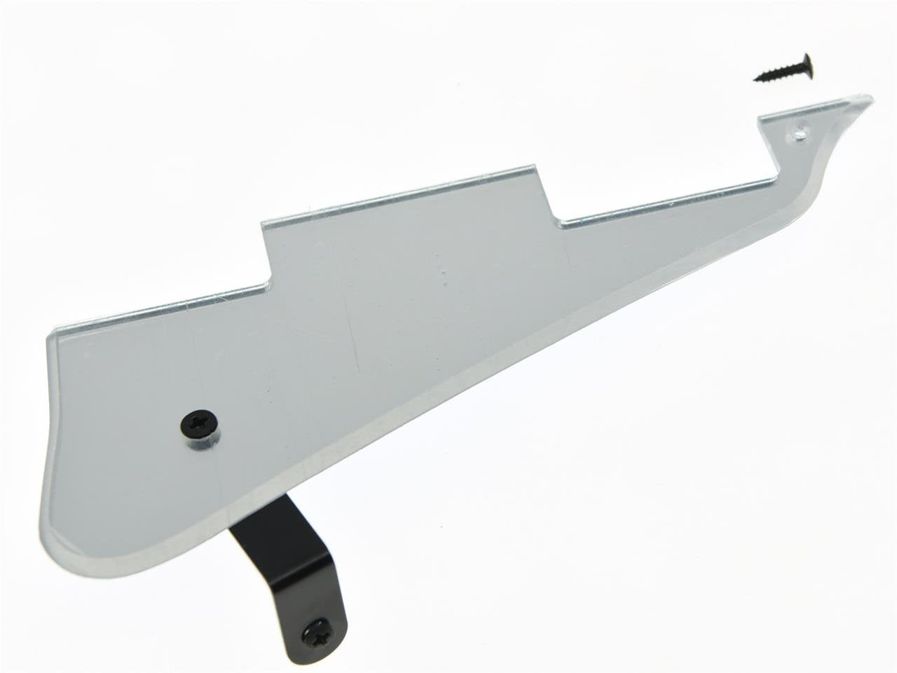 KAISH Silver Mirror LP Guitar Pickguard with Black Bracket for Epi Les Paul