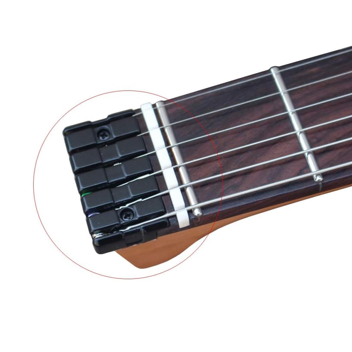 Alnicov 42mm Guitar Locking Nut String Lock For Headless Electric Guitar Accessory