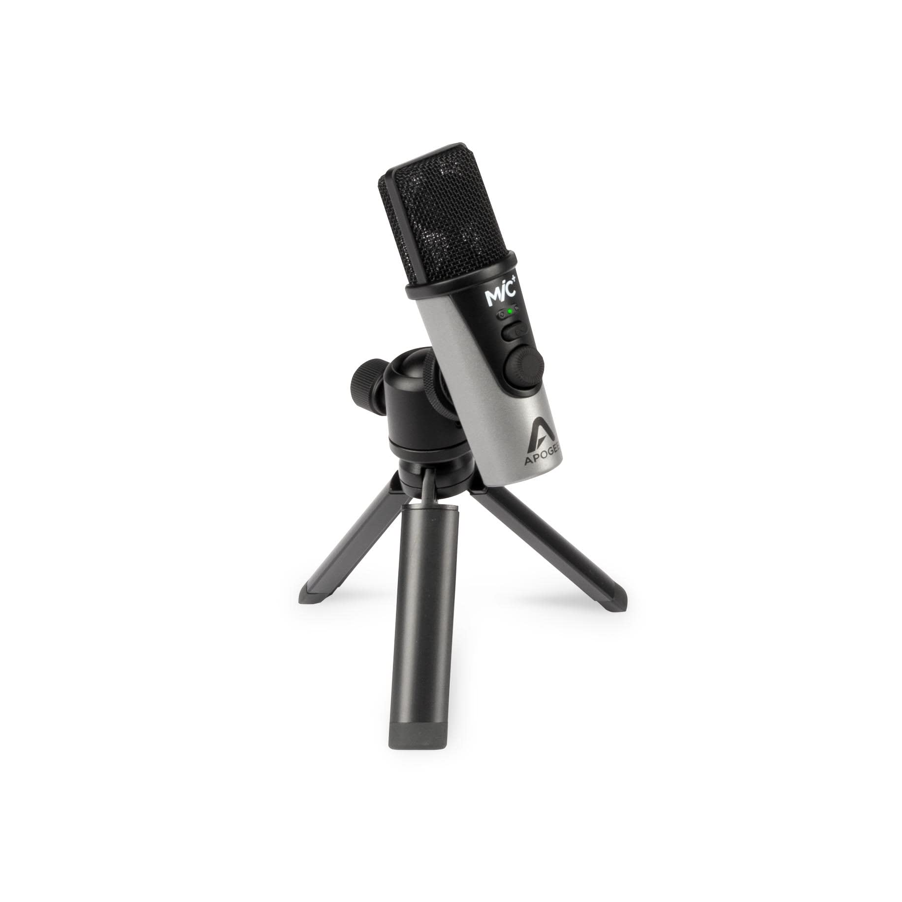 Apogee MiC Plus - Studio Quality USB Microphone with Cardioid Condenser Mic Capsule, Built In Mic Pre-Amp & Zero-Latency Headpho