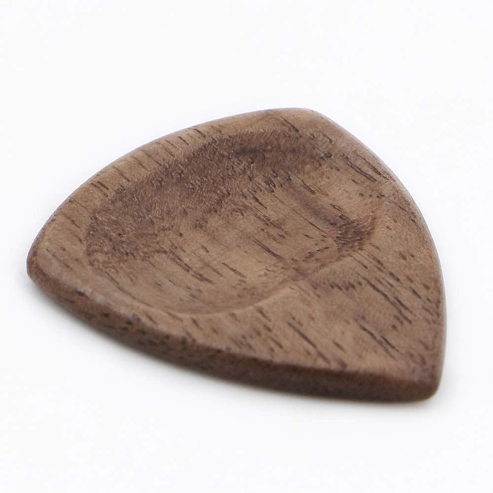 Engraved Guitar Pick Box, Guitar Shaped Guitar Pick Box, Personalized Wood Guitar Picks Box, Plectrum Container with 3 Pcs Guita
