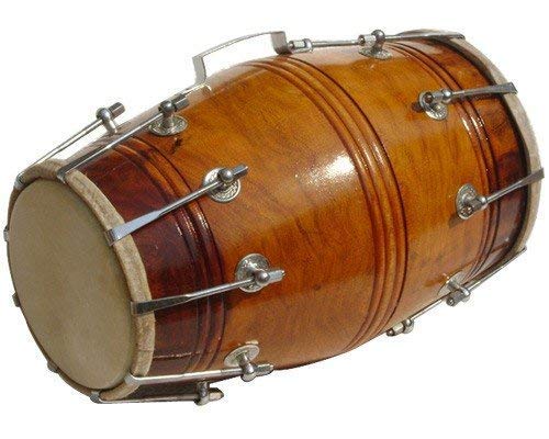 Tijarat Musical Wood Dholak Indian Folk Musical Instrument Drum Nuts N Bolt (A Product Unlike Some Other Cheap Products Do Not L