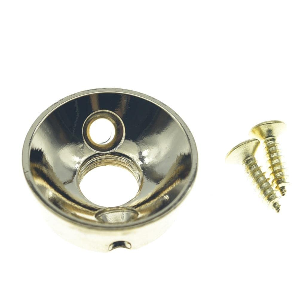 KAISH Gold Brass American Thread Electric Guitar Jackplate Electrosocket Jack Plate for FD American/MIM Style Tele/Telecaster