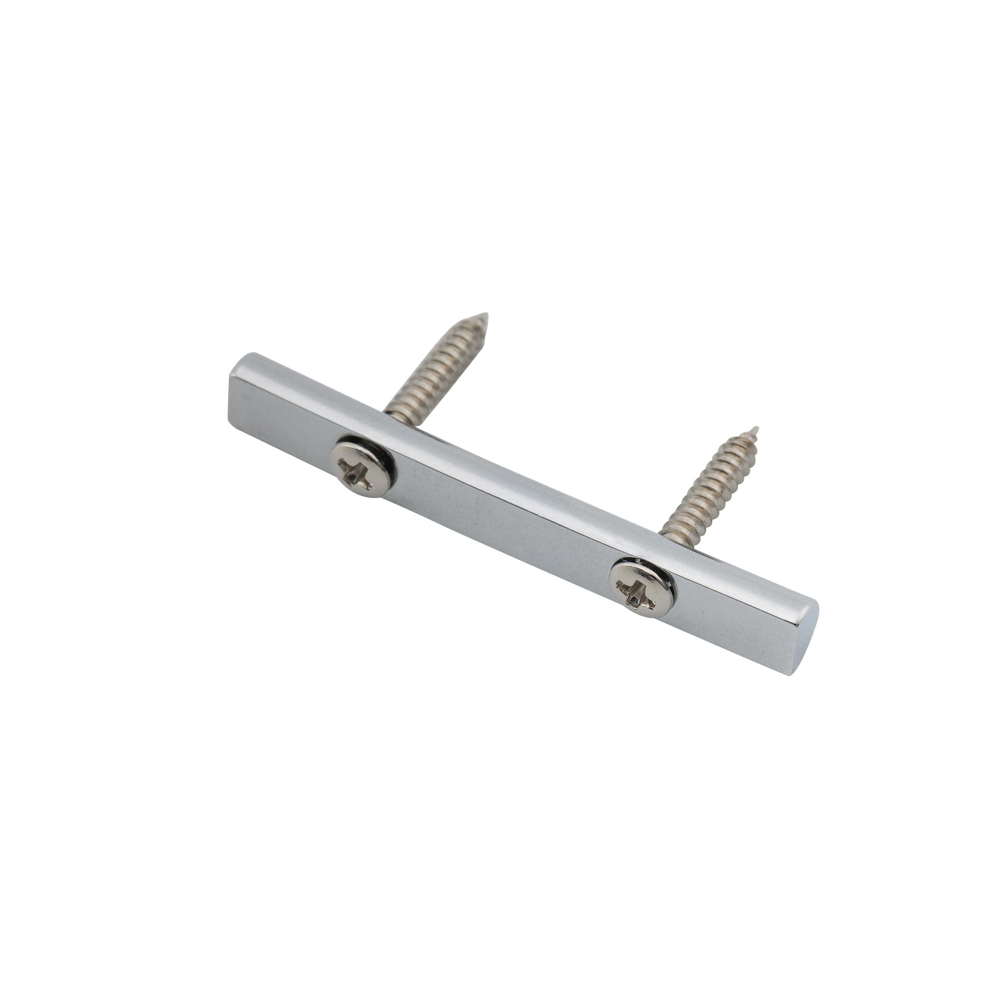 Musiclily Pro 43mm Brass Bass String Retainer Bar for 4-String Electric Bass, Chrome