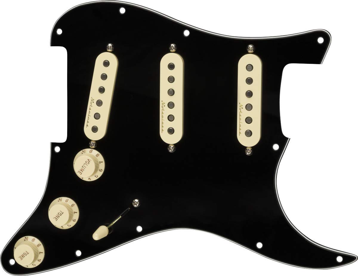 Fender   Vintage Noiseless Prewired Stratocaster Pickguard - 3-Ply Black