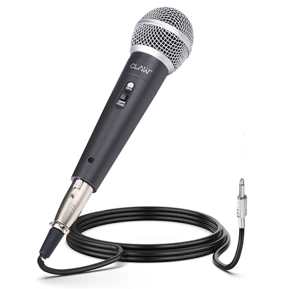 Claw Alaap Mi125 Dynamic Xlr Karaoke Wired Handheld Microphone With On/Off Switch And 16.4Ft Detachable Cable