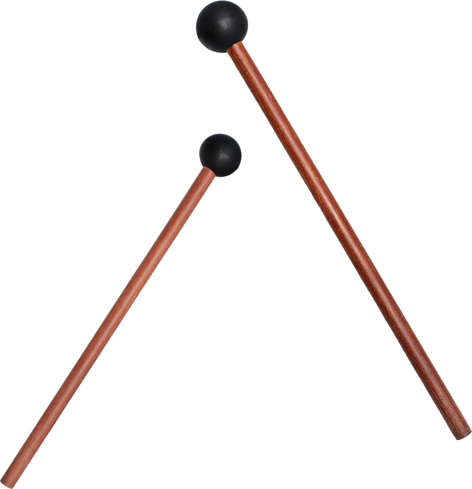 Lidguni Tongue Drum Mallets, Bell Mallets Glockenspiel Sticks, Rubber Xylophone Mallet Percussion with Wood Handle, 8.3, Black