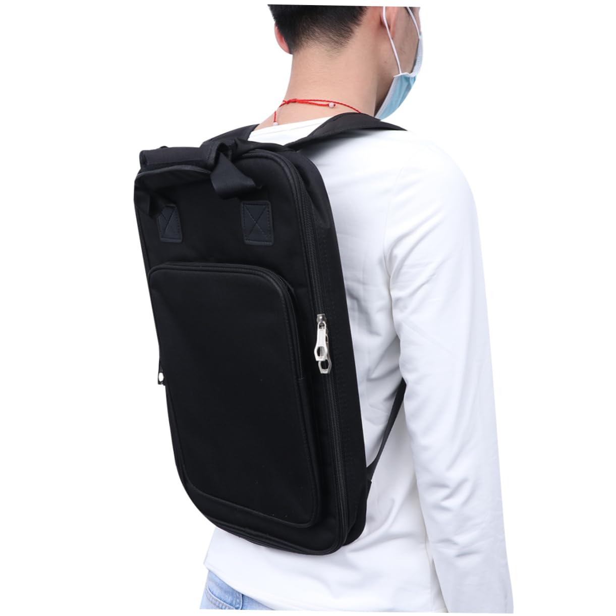 Toddmomy 1Pc Portable Drumstick Backpack Bag Thicken Maple Drum Stick Storage Case For Percussion Instruments Holds Comfortable 
