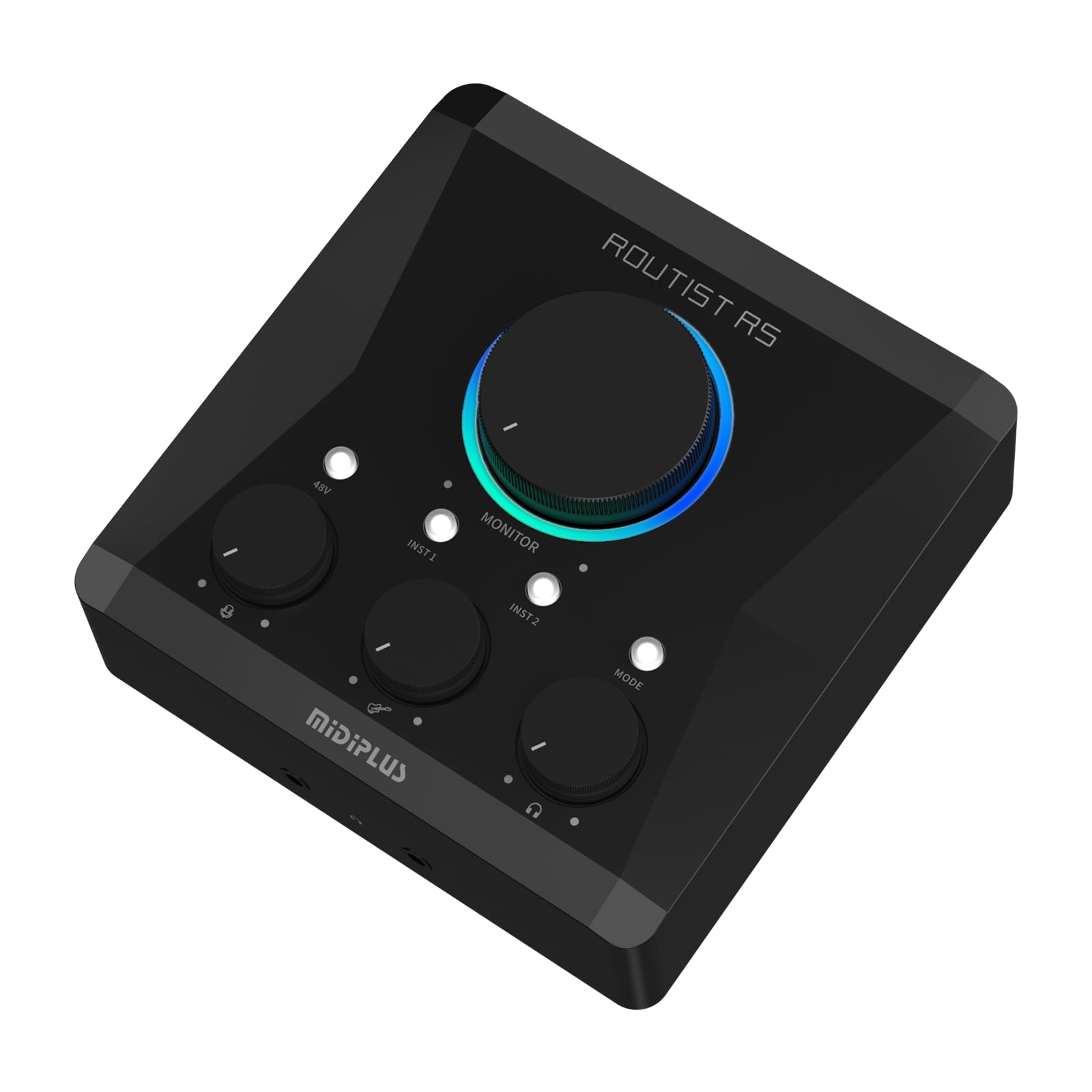 Midiplus Routist Rs Usb Audio Interface 2In2Out With Dual Otg, One Phone Jack, Dual Headphone Jacks, Dc Input Jacks For More Sta
