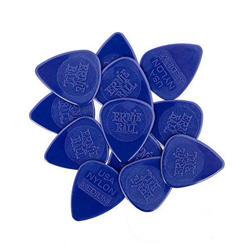 Ernie Ball Nylon Guitar Picks, Medium, 12-pack (P09136)