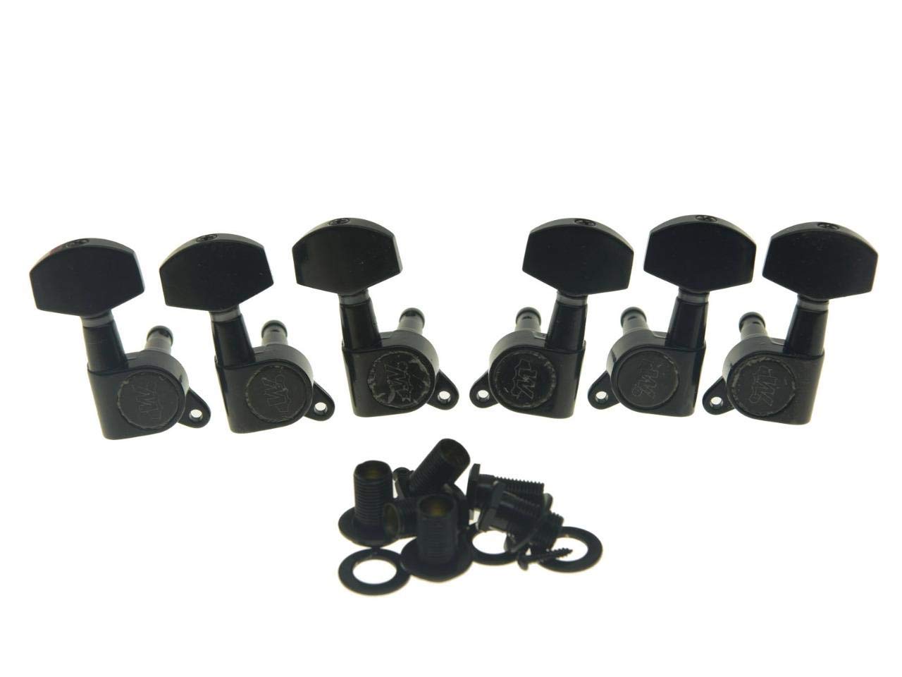 Wilkinson 3L3R Black E-Z Post Guitar Tuners Ez Post Guitar Tuning Keys Pegs Machine Heads For Acoustic Guitars