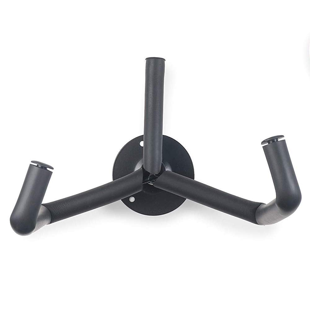 Jashem Guitar Wall Mount Acoustic Electric Classical Guitar, Ukulele, Banjo and Mandolin Wall Hanger Slat Wall Horizontal Guitar