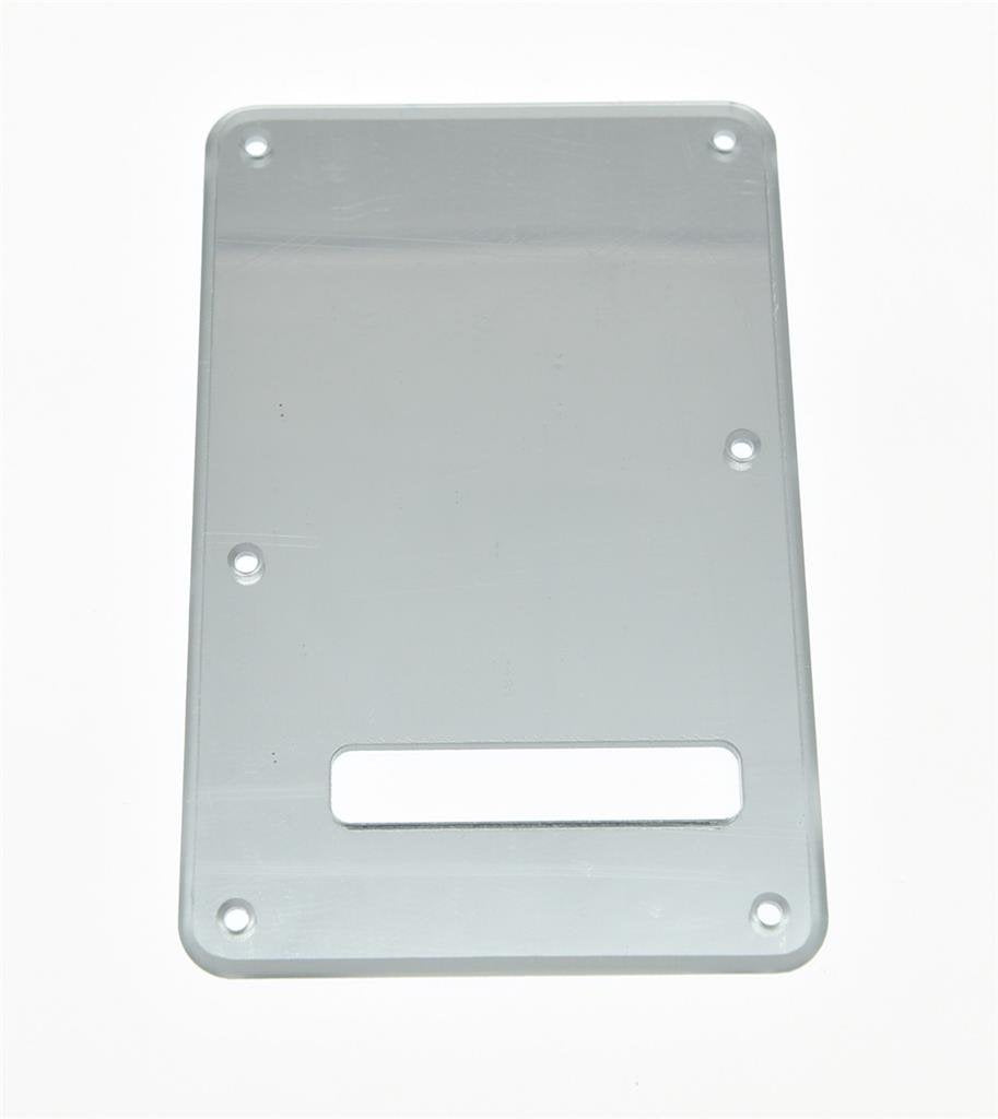 KAISH ST/Strat Style Standard Guitar Back Plate ST Tremolo Trem Cover for USA Strat/Stratocaster Silver Mirror 1 Ply