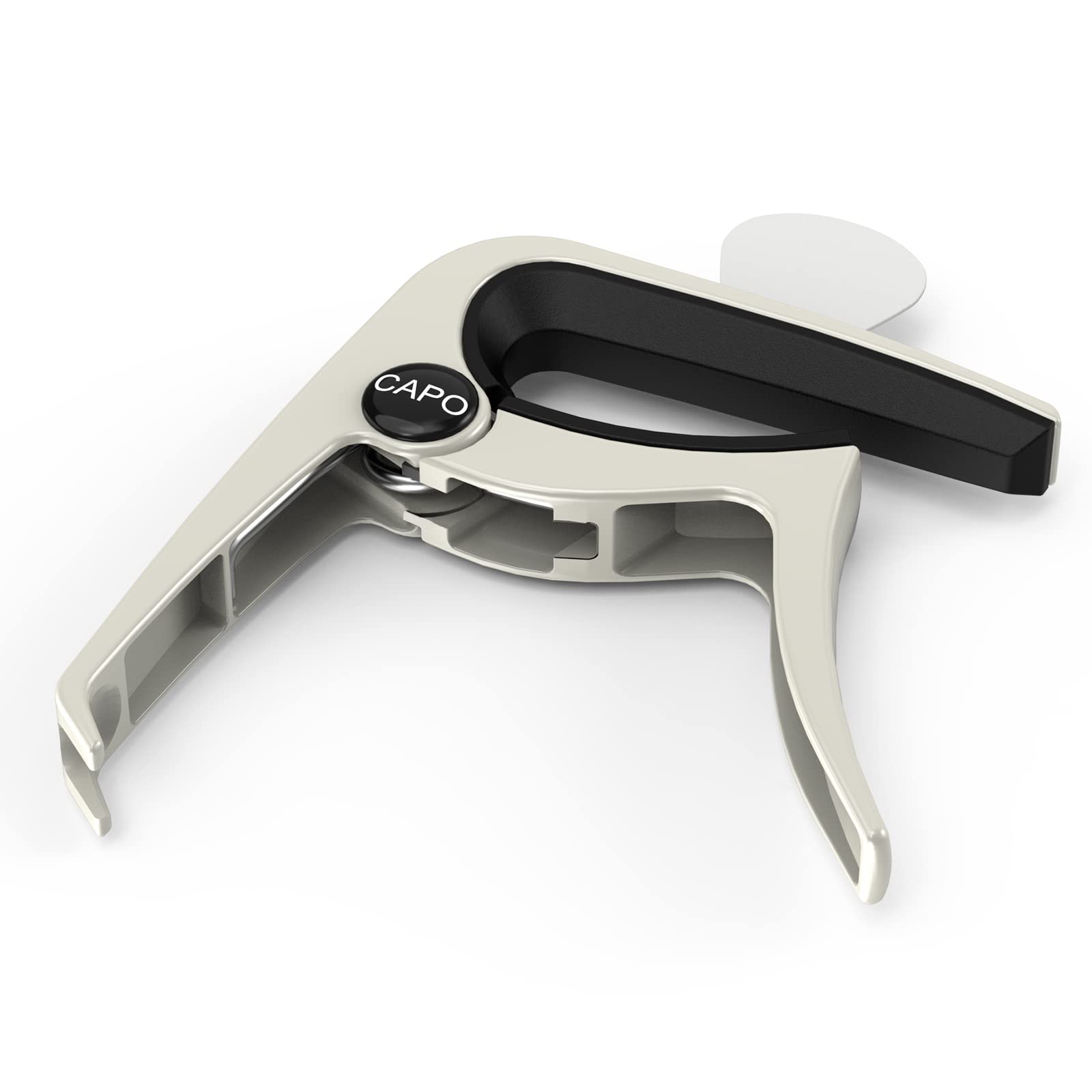 Guitar Capo, Capo for Acoustic Guitar and Electric Guitars, 3in1 Clamp with Picks Holder & Picks for Ukulele, Mandolin, Banjo, G