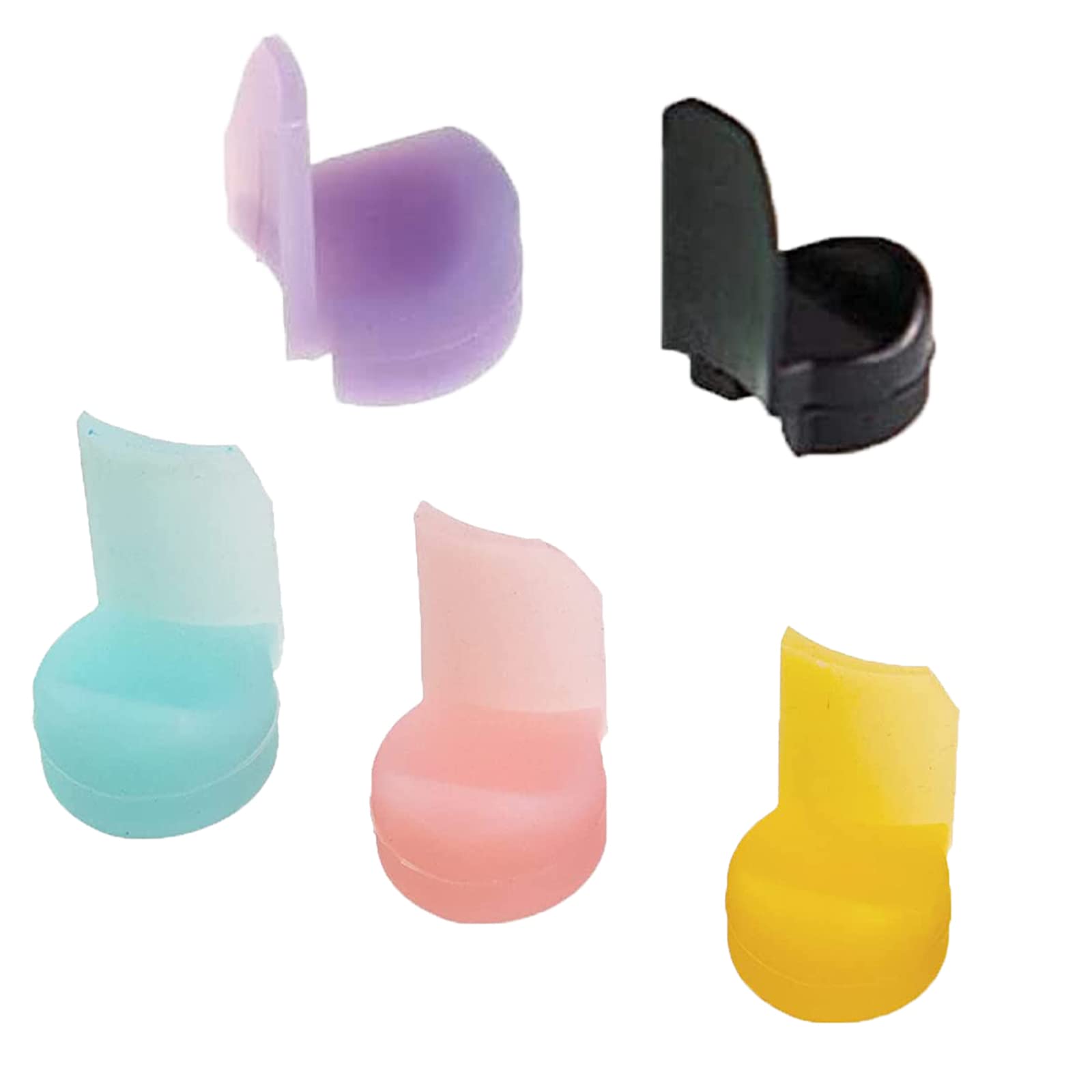 5 Pcs Clarinet Oboe Thumb Rest Cushion,Comfortable Soft Silicone Thumb Protector for Woodwind Instrument(5 Colors)