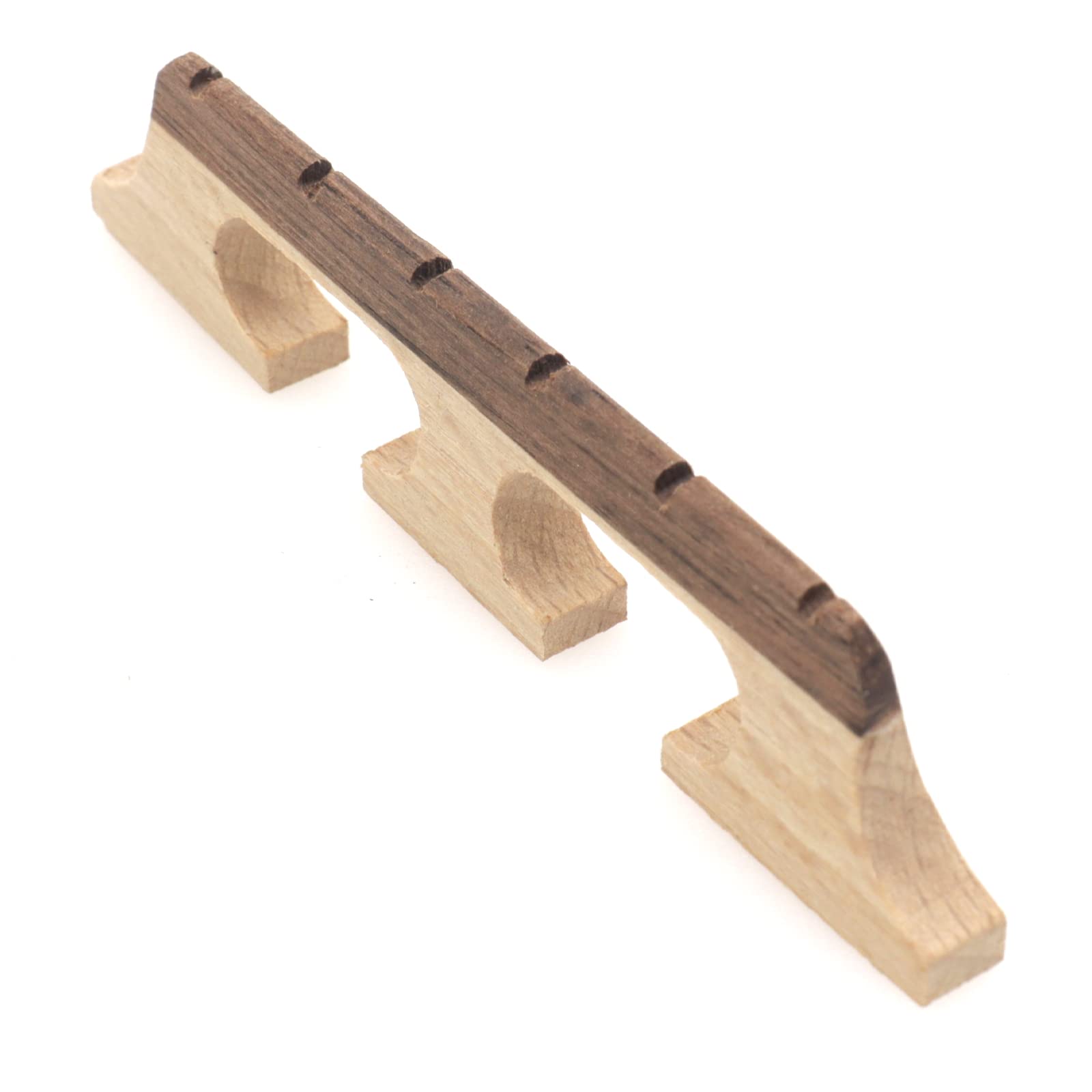 Cheerock 6-String Banjo Bridge, Ebony Maple Banjo Bridge Replacement Composite with Dual-Pivot Design for Enhanced Acoustic Perf