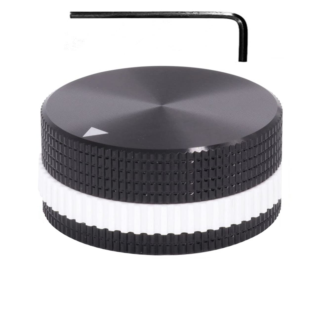 Szliyands 40 X 18Mm Aluminum Alloy Potentiometer Control Knob Volume Audio Electric Guitar Bass Screw Type, For 6Mm Diameter Sha