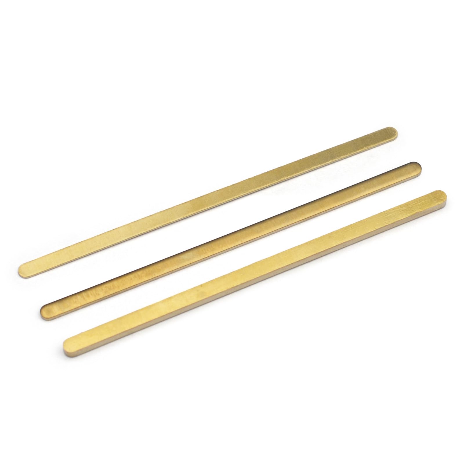 Maxcheer 3Pcs Saddle/Nut Height Adjusting Shim Brass Durable Heightening Gasket 72X2.8Mm Three Thicknesses Of 0.5/1.0/2.0Mm Luth