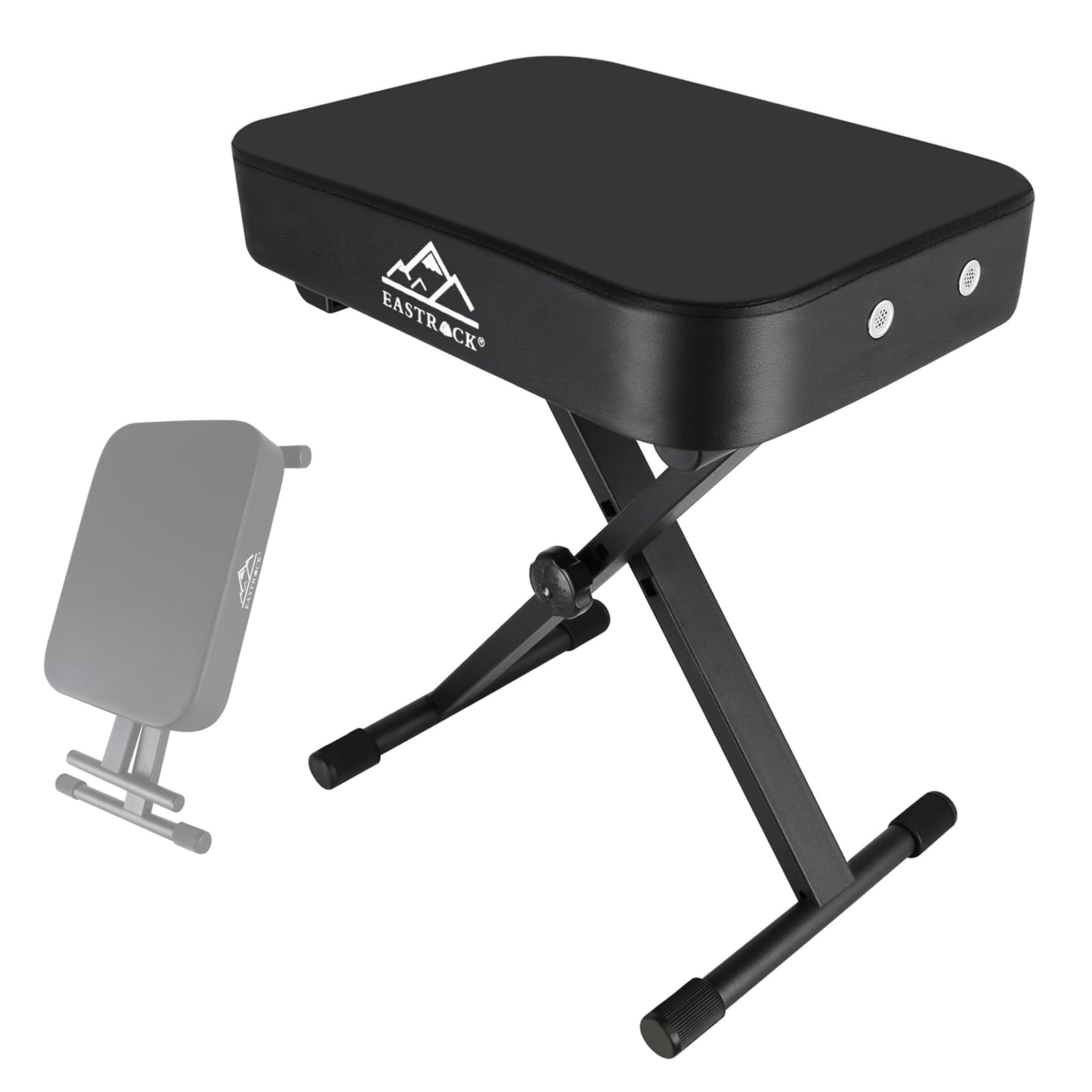 EASTROCK Piano Bench,Adjustable Piano Keyboard Bench, X-Style Stool Chair Seat for Electronic Keyboards & Digital Pianos,3 Inch 