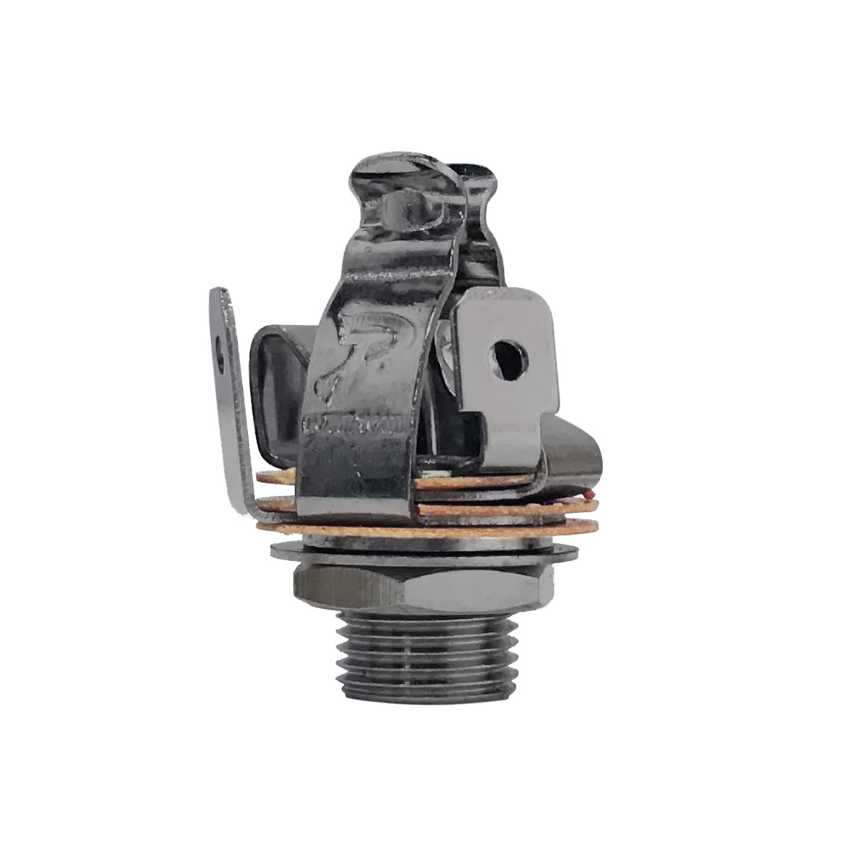 Pure Tone Multi-Contact 1/4 Inch Stereo Output Jack | Black Nickel | Dual Tension Grounds & Dual Positive Tips For Optimal Signa