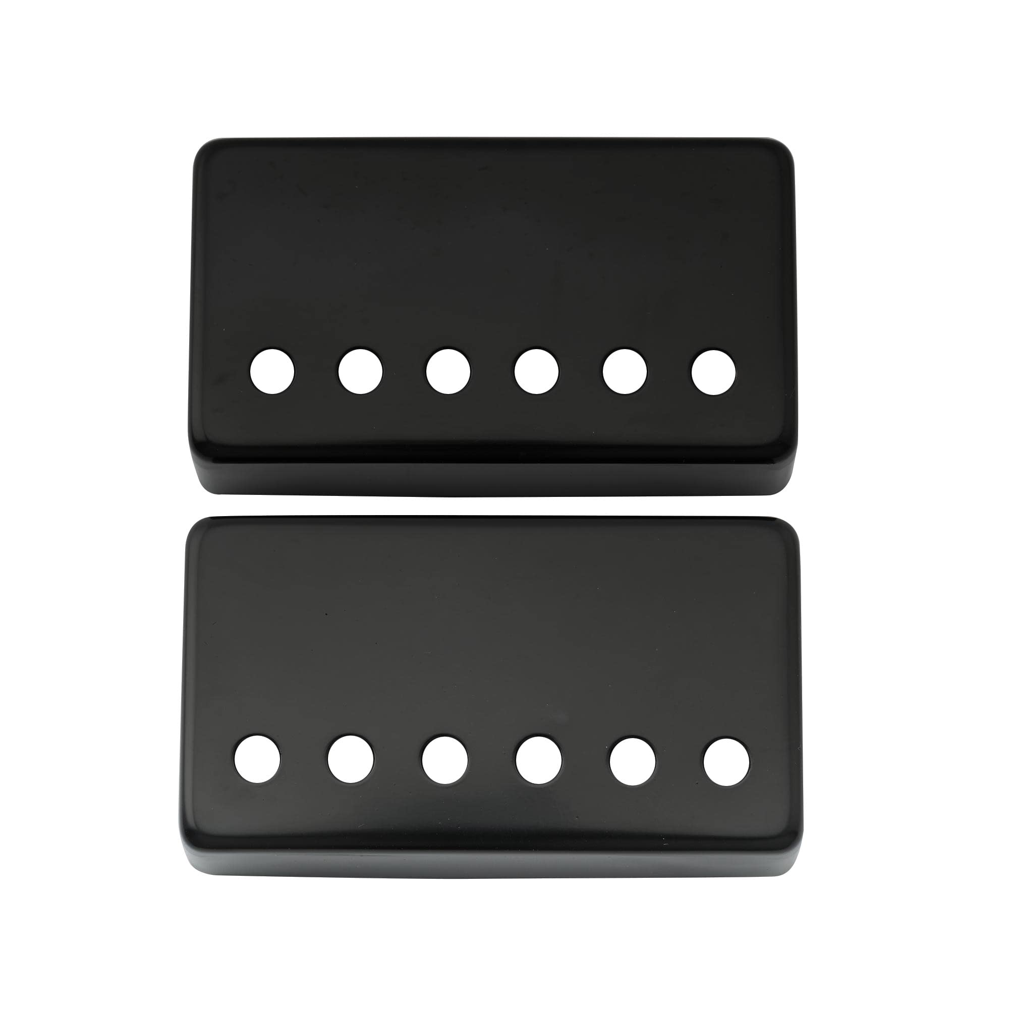 Musiclily 50Mm Neck And 52Mm Bridge Metal Guitar Humbucker Pickup Covers Set, Black