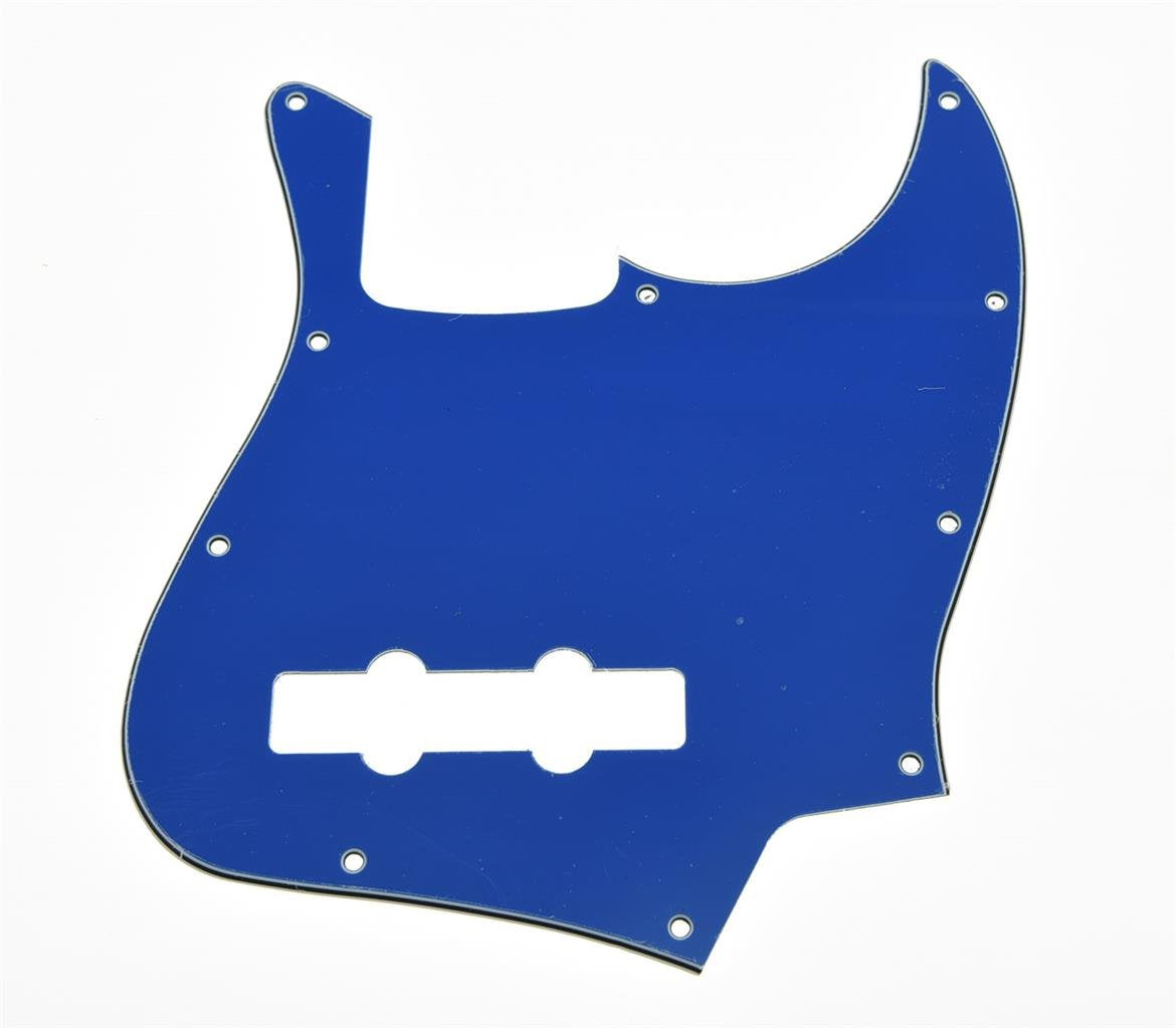 Kaish 4 String J Bass Style Pickguard Bass Pick Guard Scratch Plate For Jazz J Bass Made In Usa/Mexico Blue 3 Ply