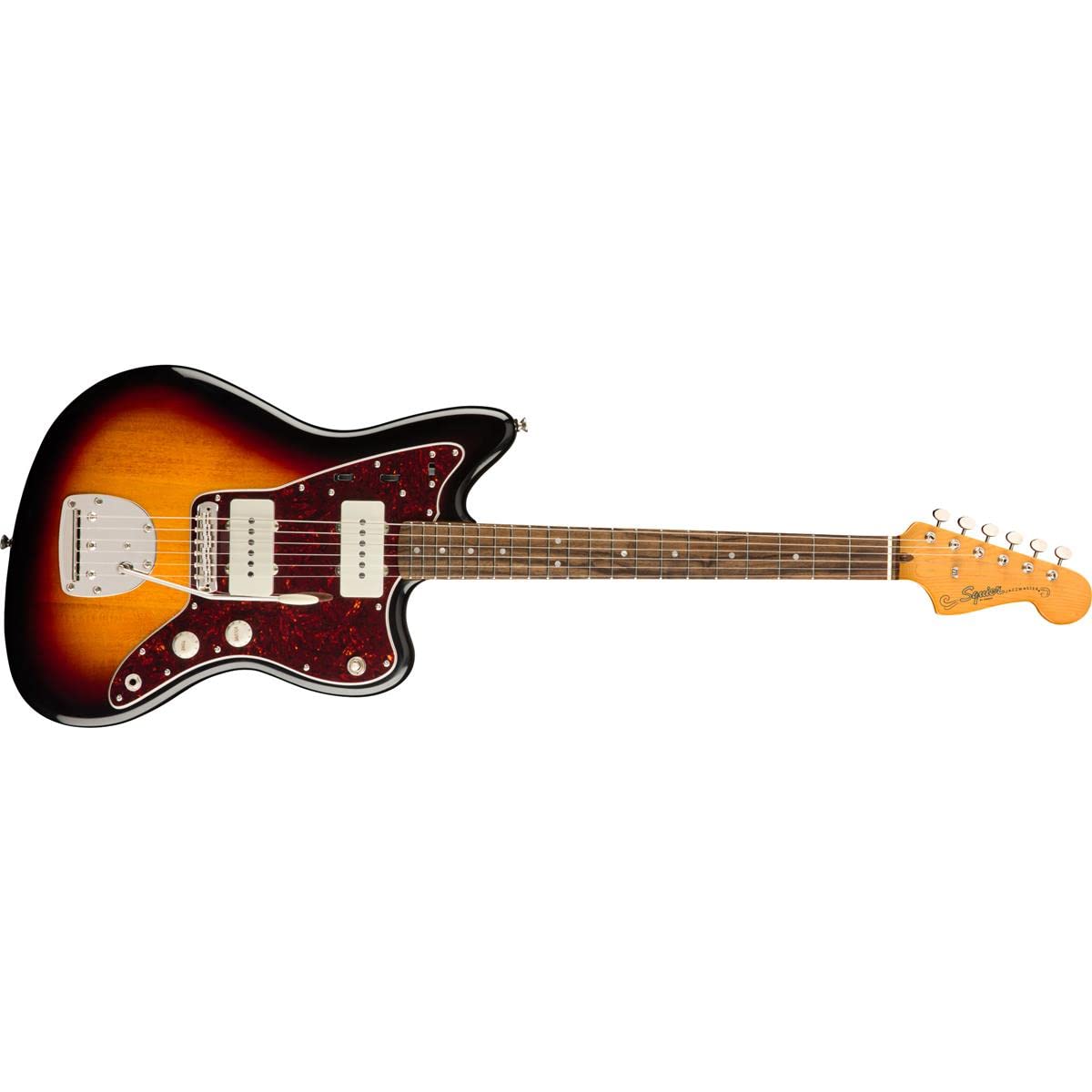 Squier Classic Vibe 60s Jazzmaster Electric Guitar, with 2-Year Warranty, 3-Color Sunburst, Laurel Fingerboard