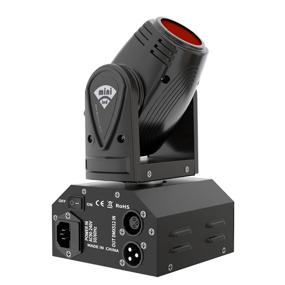 SHEHDS Moving Head Mini LED 10W RGBW 4in1 Beam Effect Stage Lights - Professional 11/13 DMX Channels Sound Activated DJ Lights f