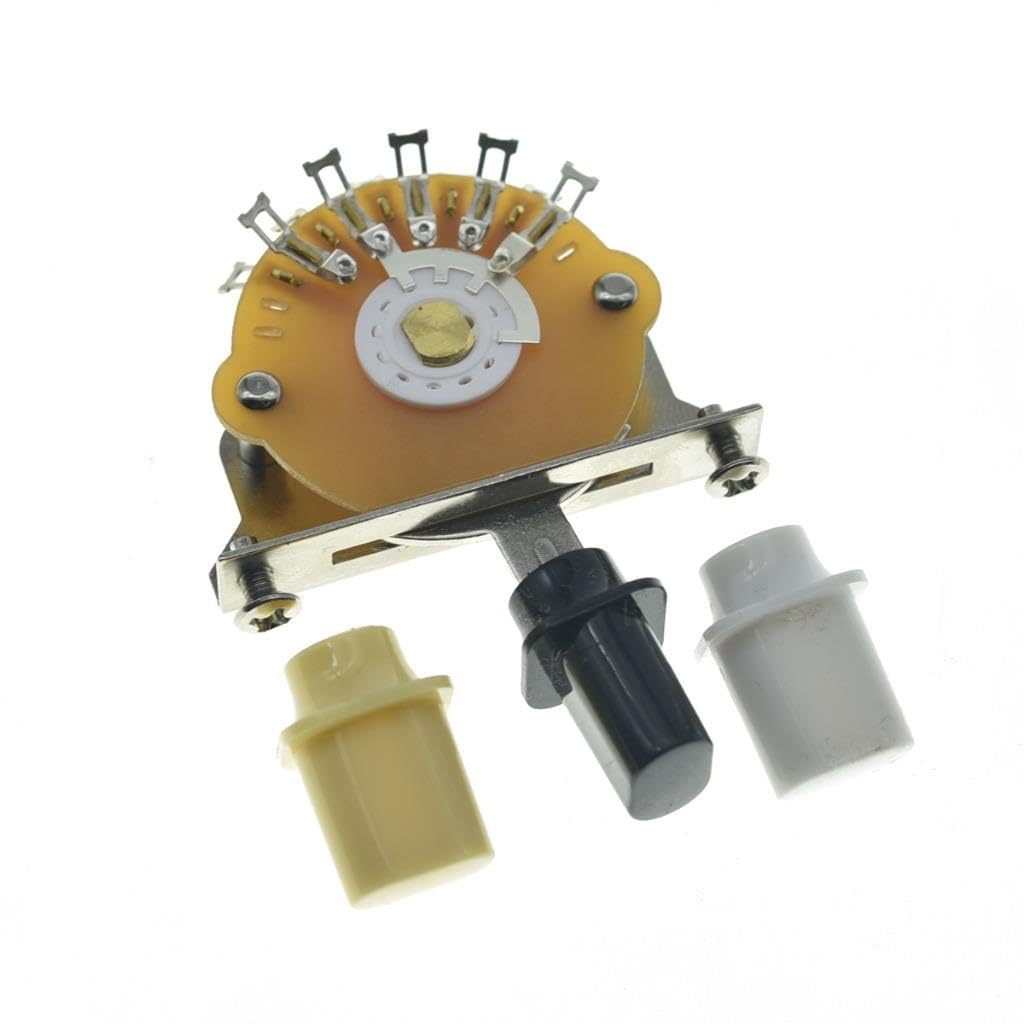 Dopro 4-way Guitar Blade Switch Pickup Selector Switch for ST/Tele/Electric Guitars 3 Top Hat Tips