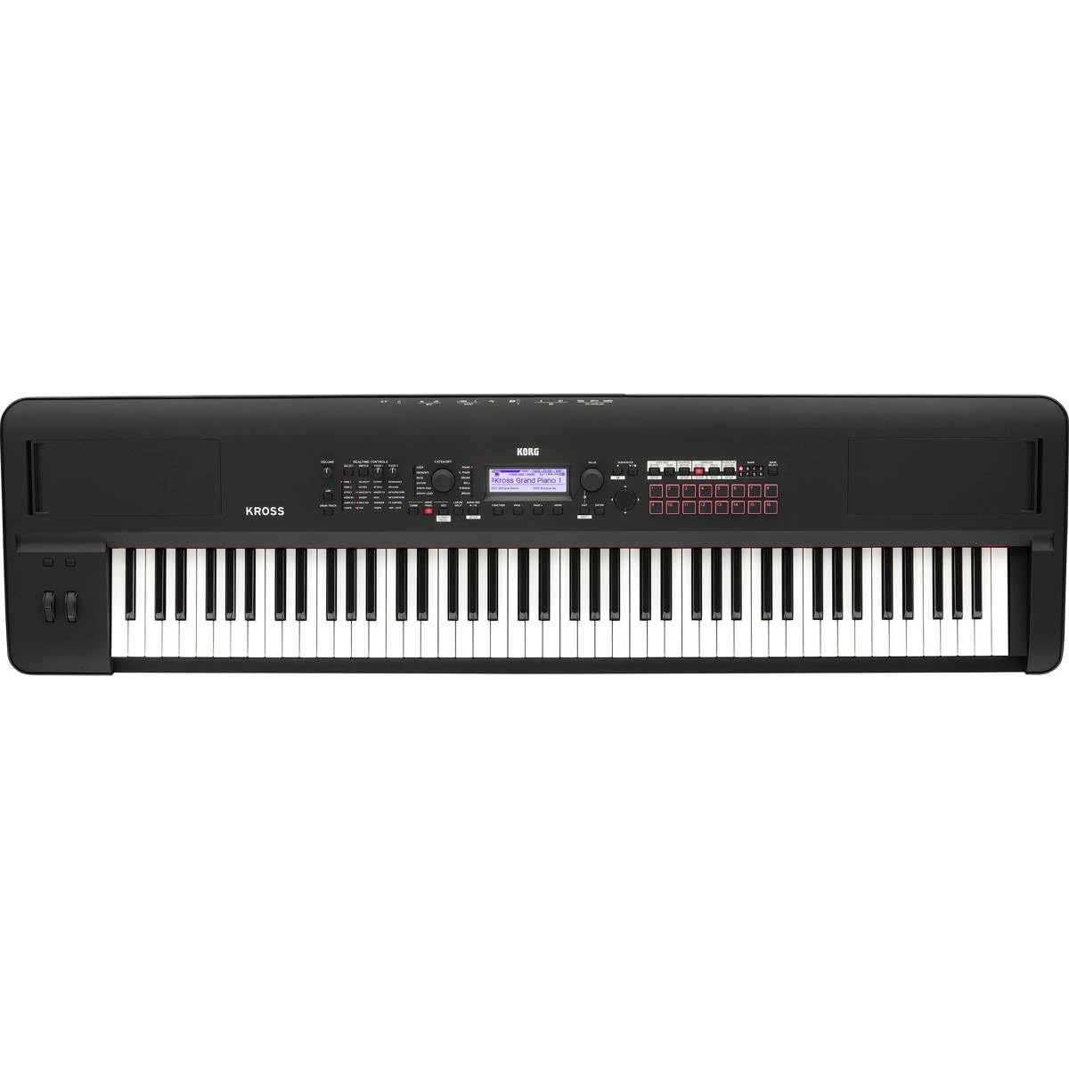 Korg Kross 2-88-MB 88-key Synthesizer Workstation - Super Matte Black