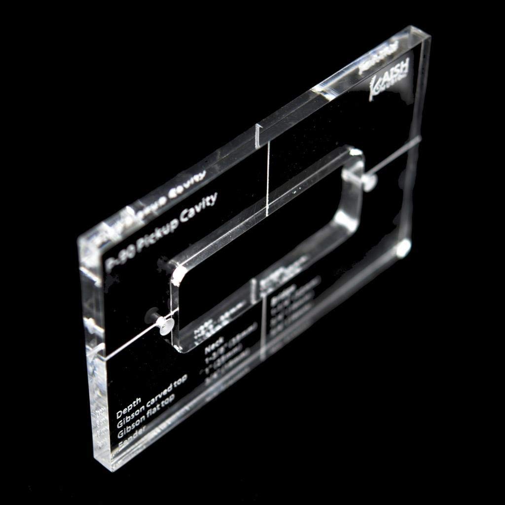 Dopro Acrylic P90 Pickup Routing Template Pickup Templates for P90 Pickup Body Rout