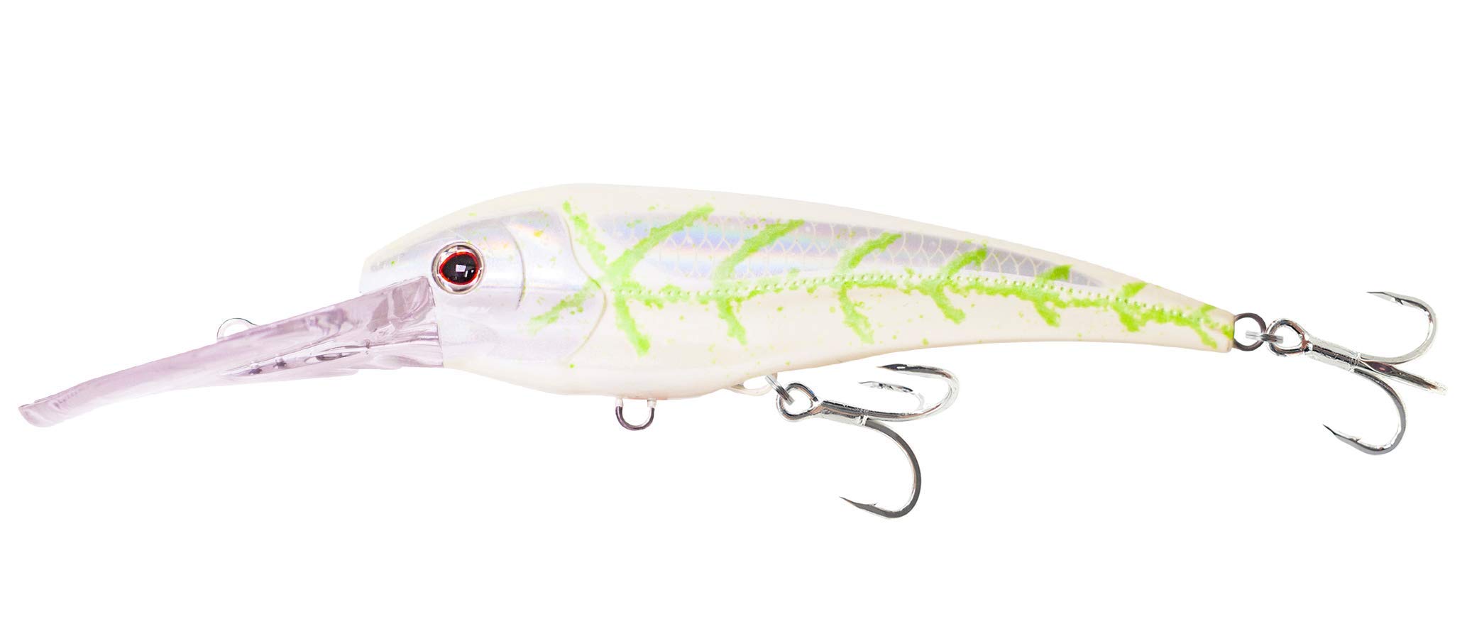 Nomad Design DTX Minnow Floating  Pat Pending Autotune Technology (WTg - White glow, 475 Floating - 28ft Diver - 125oz)