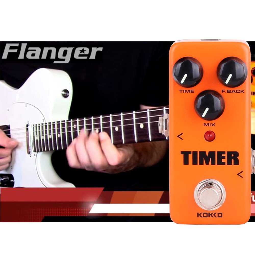 Guitar Mini Effects Pedal Timer - Digital Delay Effect Sound Processor Portable Accessory for Guitar and Bass, Exclude Power Ada