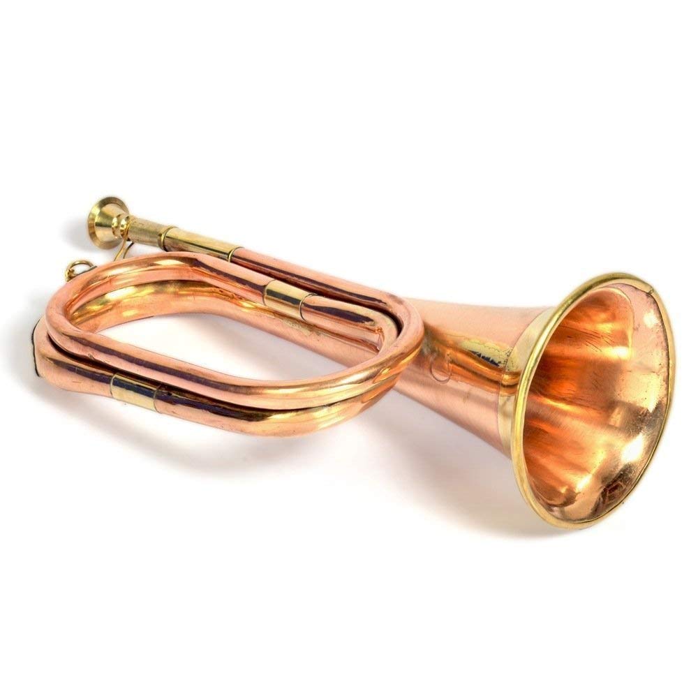Sai Musical Bugle Copper/Brass To Play Decorative Gift 300 Gm