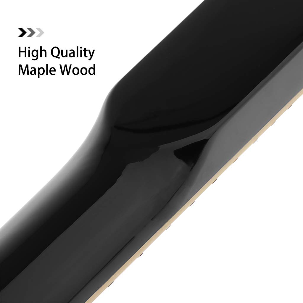Alnicov Electric Guitar Neck DIY For Gibson LP Guitars Parts Replacement 22 Fret Maple Neck Rosewood Fretboard with White Dots I