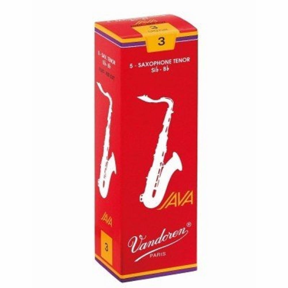 Vandoren SR272R Tenor Sax JAVA Red Reeds Strength 2; Box of 5