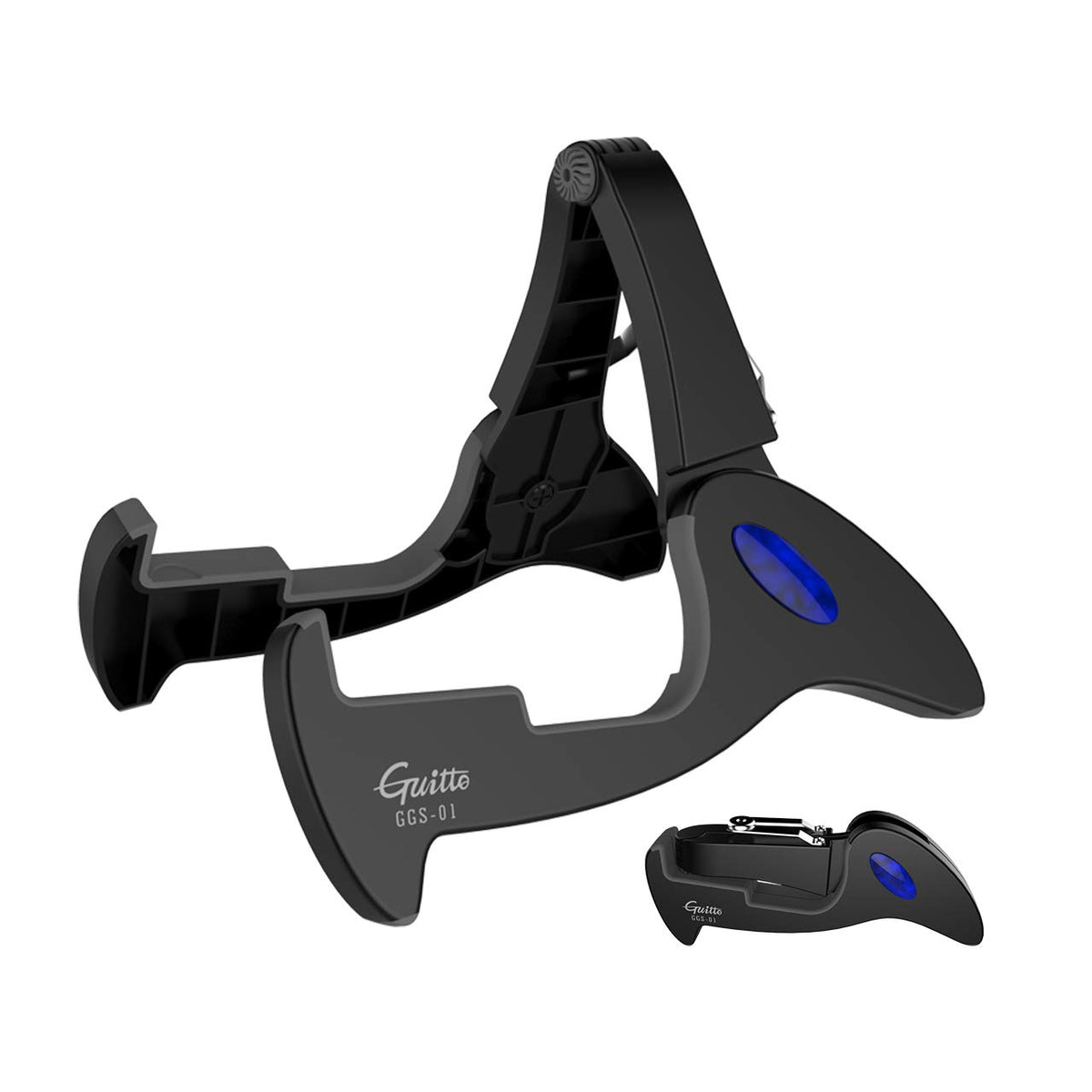 Universal Guitar Stand Folding - Guitto Guitar Tripod Adjustable A-Frame Stand For Acoustic And Electric Guitars Instrument Hold