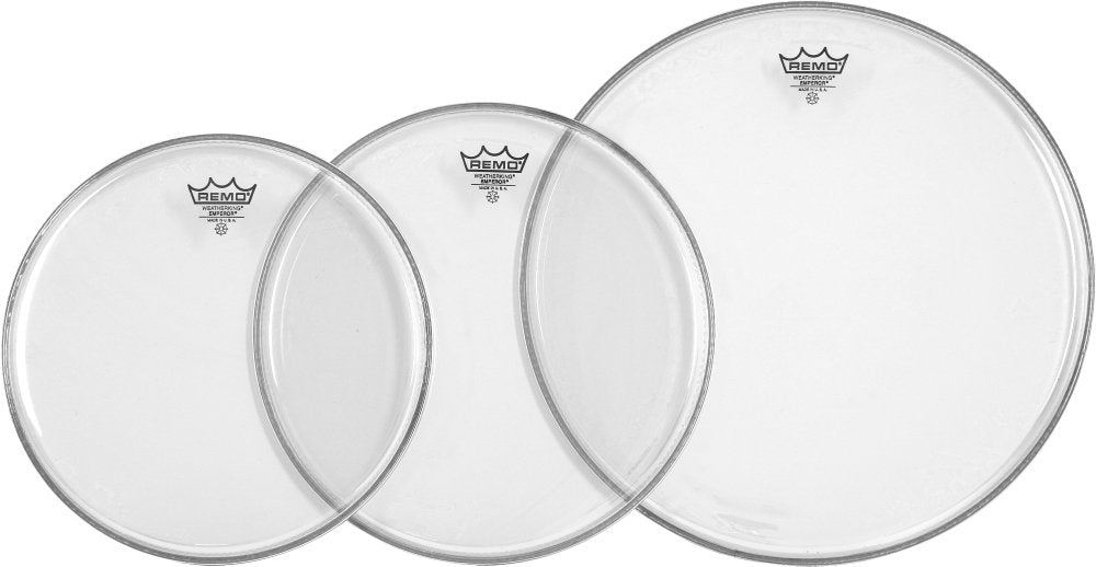 Remo PP-0970-BE Emperor Clear Tom Drumhead Pack - 12, 13 & 16
