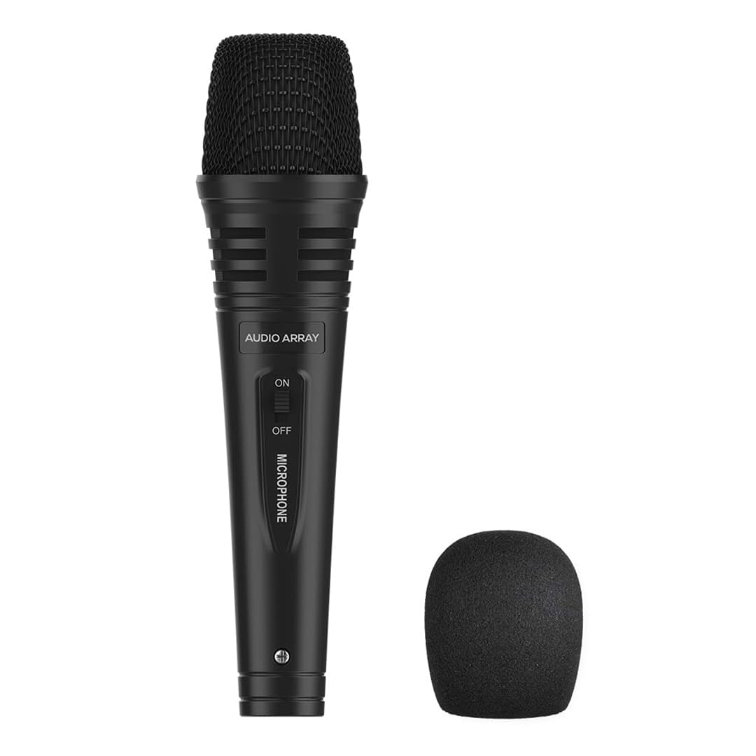 Audio Array Am-C3A Unidirectional Dynamic Handheld Karaoke Microphone | 20Hz - 20Khz Response | Karaoke Singing, Public Meetings
