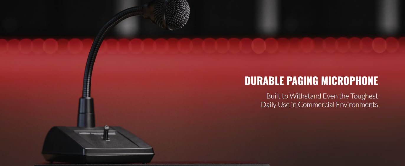 Pure Resonance Audio PTT1 Desktop Push to Talk Microphone