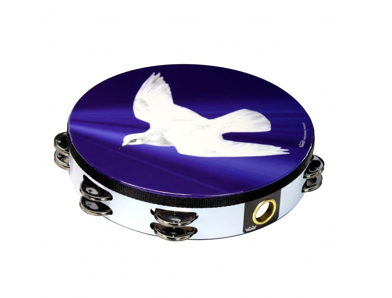 Remo TA-9210-18 Praise Tambourine - Religious Dove, 10