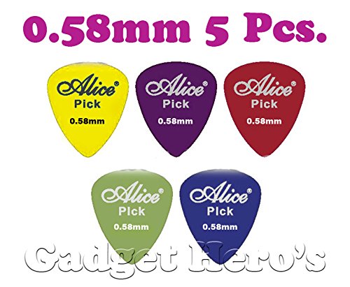 Alice 0.58mm Guitar Pick, Set of 5