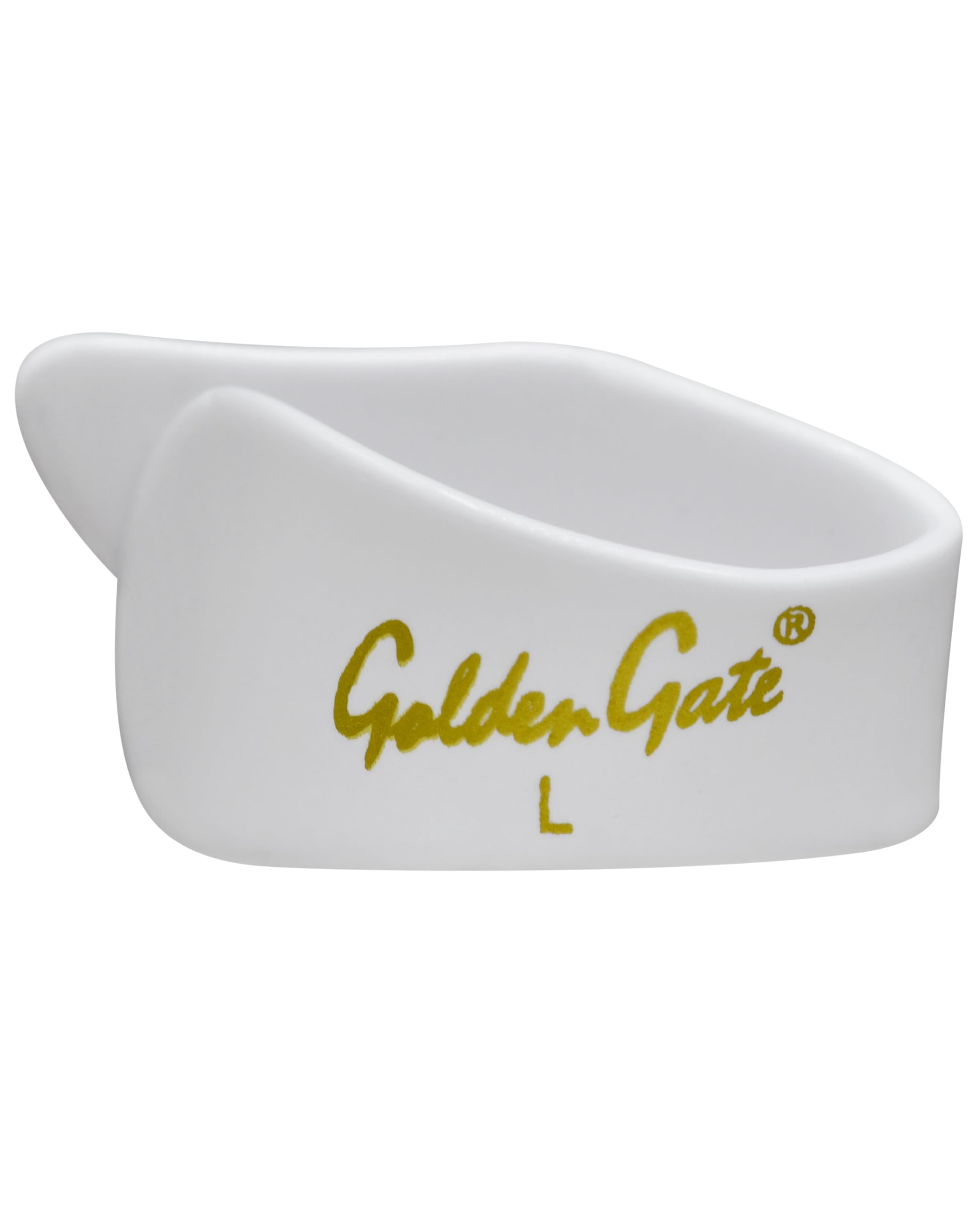 Golden Gate GP1-4W Thumb & Finger Pick Pack - Stainless Steel/White - Large