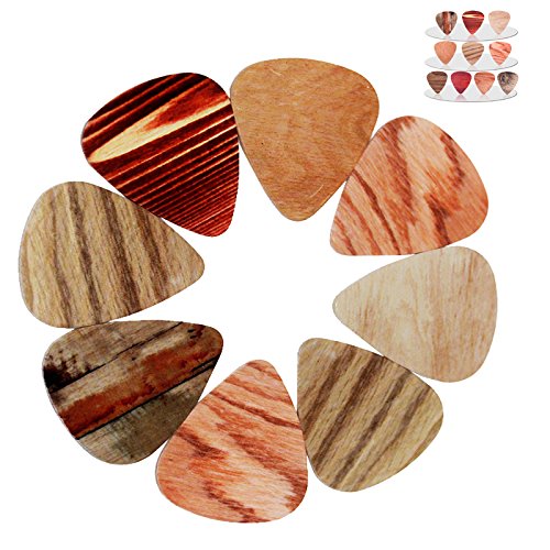 Futaba Wood Grain Guitar Picks - Heavy - 1Mm