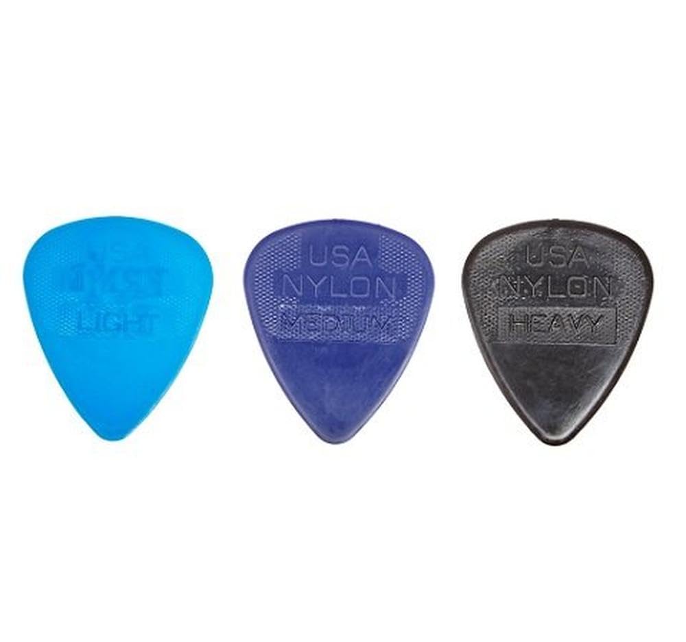 Ernie Ball Nylon Guitar Picks, Mixed Thin/Medium/Heavy, 50-pack (P09133)