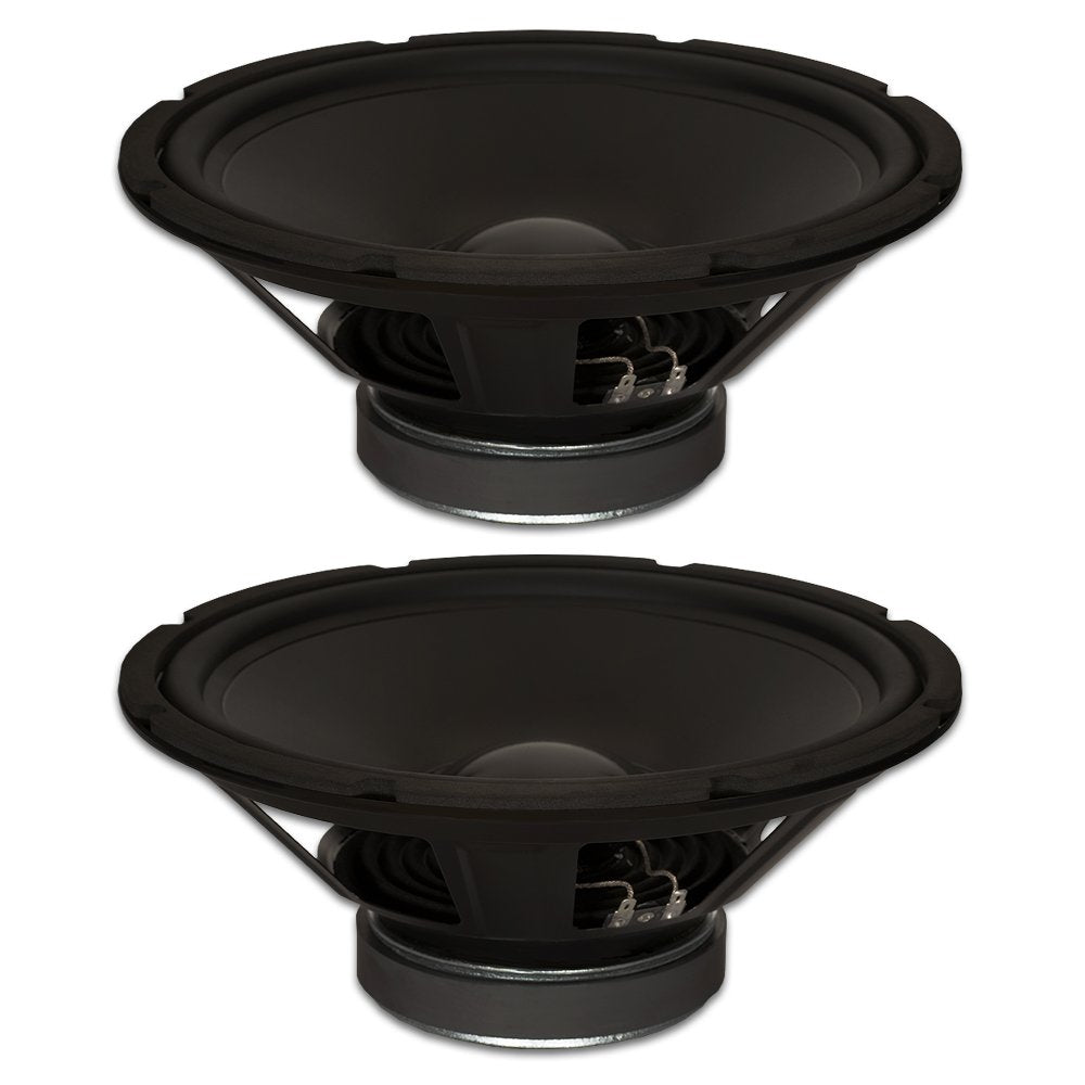2 Goldwood Sound GW-1248 Rubber Surround 12 Woofers 290 Watts each 8ohm Replacement Speakers